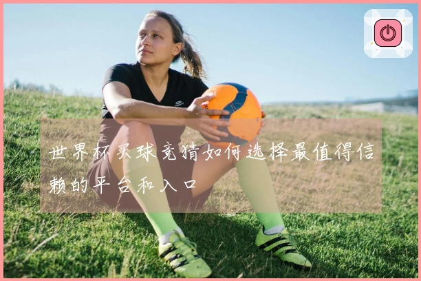 世界杯买球竞猜如何选择最值得信赖的平台和入口